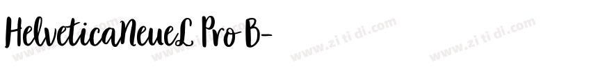 HelveticaNeueL Pro B字体转换